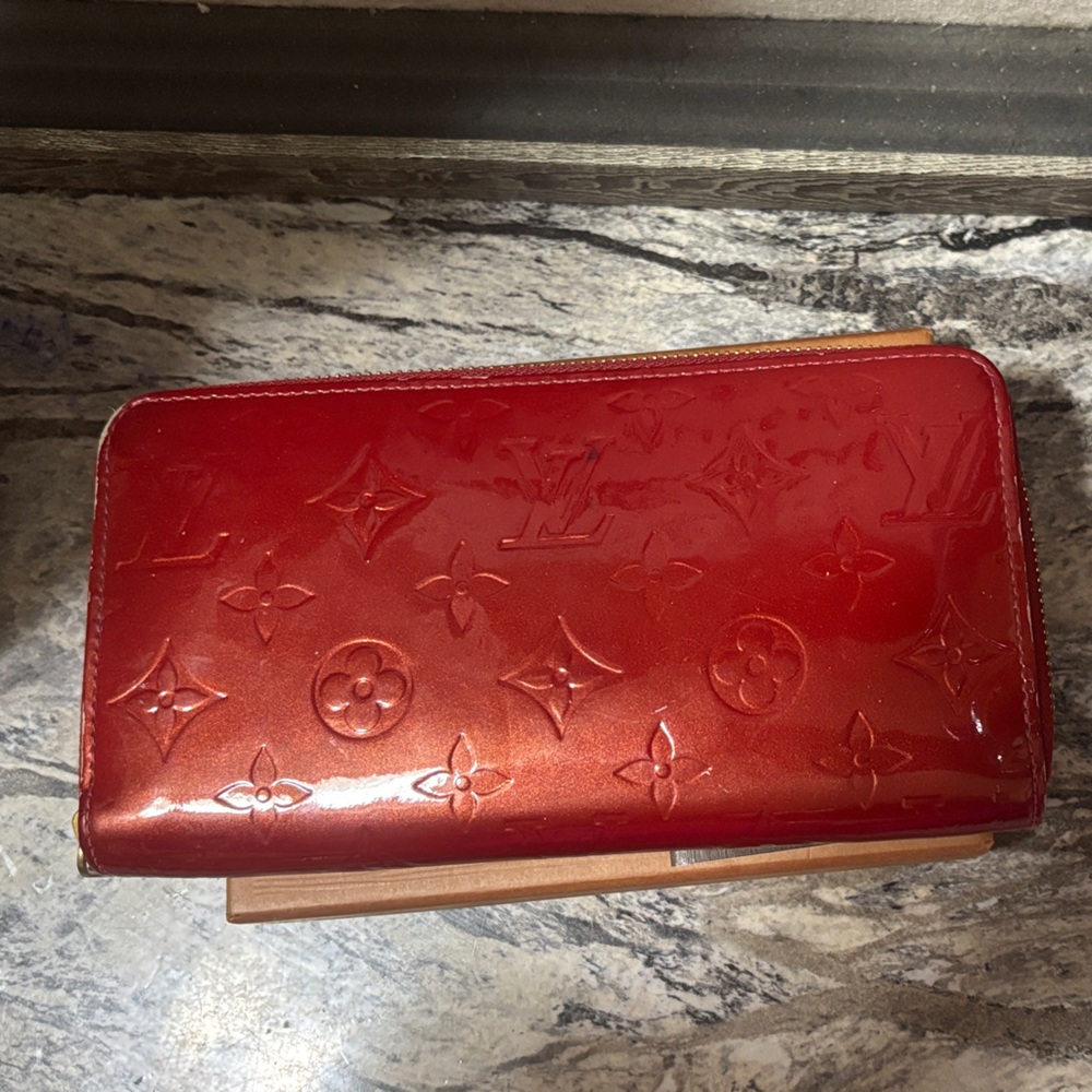 Louis Vuitton Glossy Red Monogram Wallet
